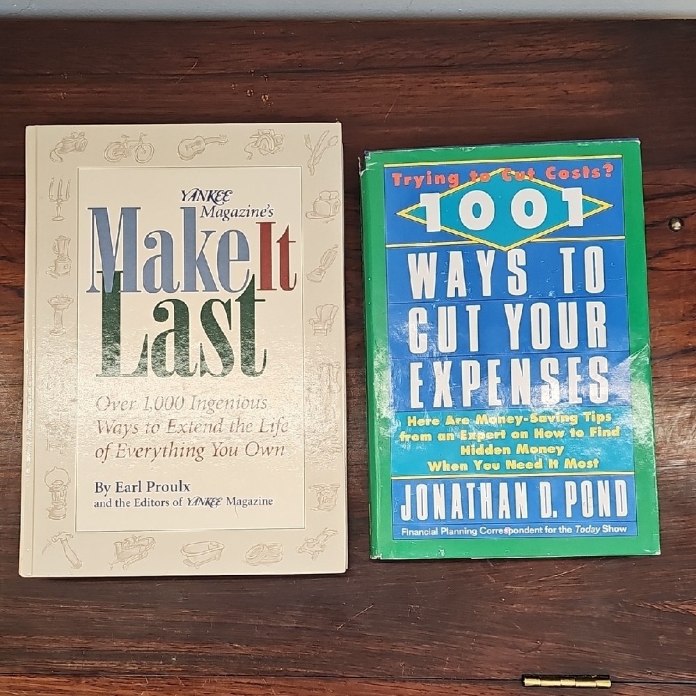 2 books Yankee Magazine's Make It Last & 1001 Ways to Cut Your Expenses Books